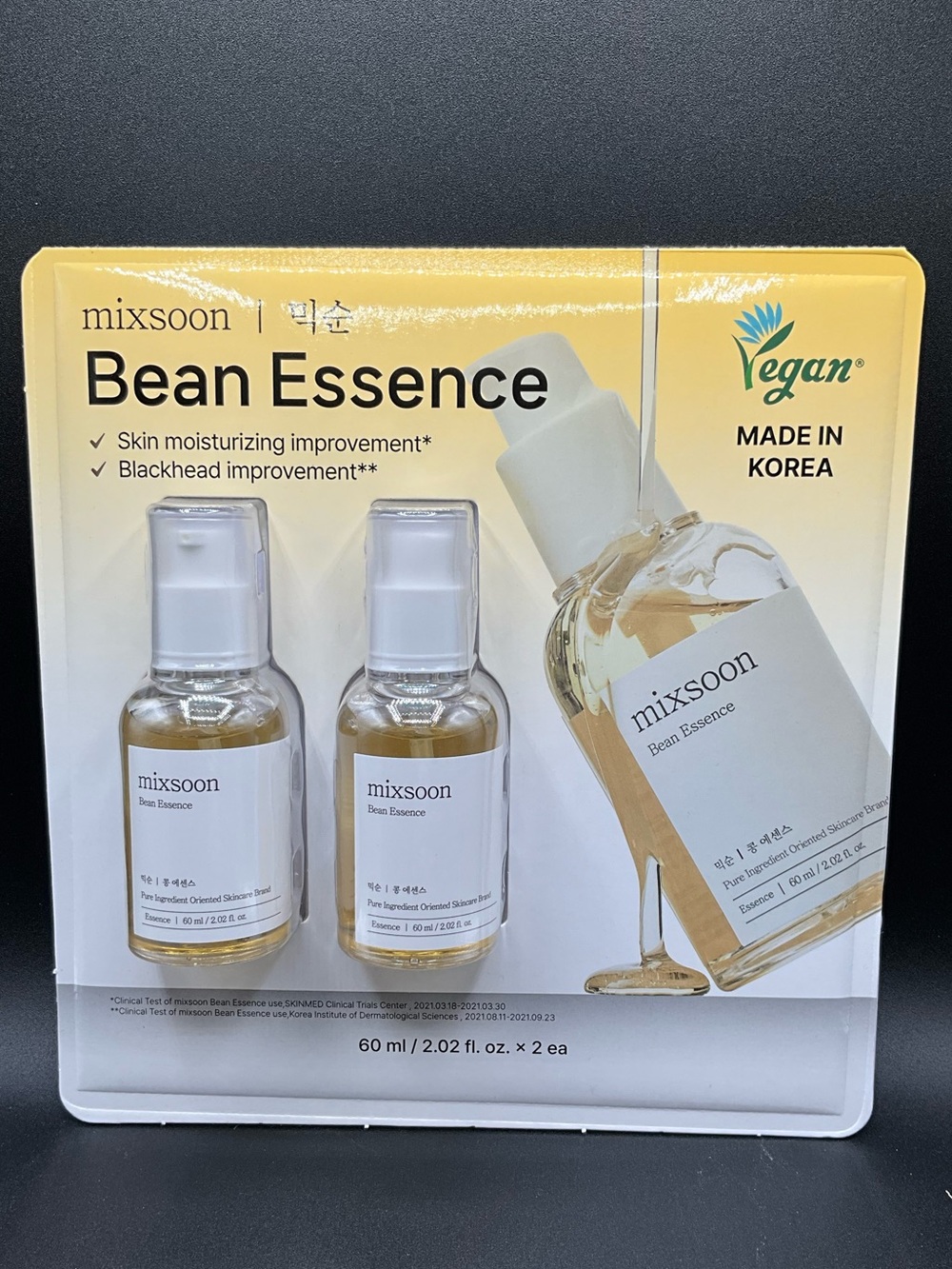 Mixsoon Bean Essence Vegan Skin Essence (Yellow) - 2 x 60ml